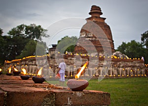 Buddist activity in Visakha Bucha day