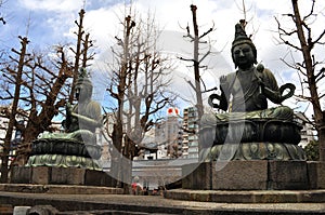 Buddist Statue at the Sensoji Temple in Tokyo