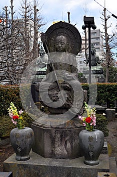 Buddist Statue at the Sensoji Temple in Tokyo