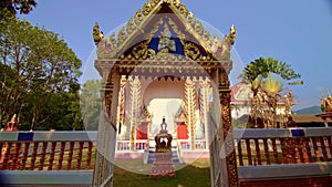 Buddist temple on island Koh Chang. Concept traditional history religion asia culture Buddha, buddhism wat architecture