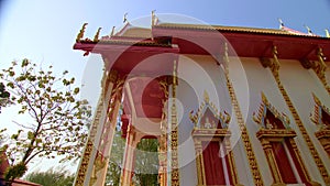 Buddist temple on island Koh Chang. Traditional history religion asia culture Buddha, buddhism wat architecture building