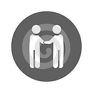 Buddy, companion, dost line icon. Outline vector