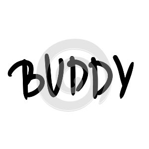 Buddy lettering