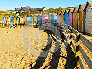 Bude beach cabins. Cornwall