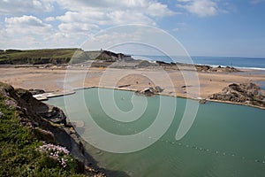 Bude Lido , Bude North Cornwall , uk