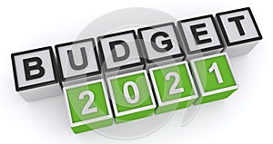 Budget 2021 word block