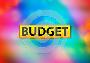 Budget Abstract Colorful Background Bokeh Design Illustration