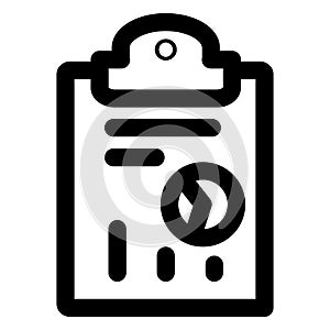 Budget, chart bold vector icon which can easily edit