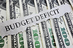 Budget Deficit news headline on money