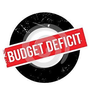 Budget Deficit rubber stamp