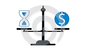 Budget estimate icon vector illustration.