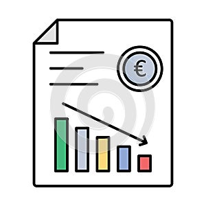 Budget fill inside vector icon which can easily modify or edit