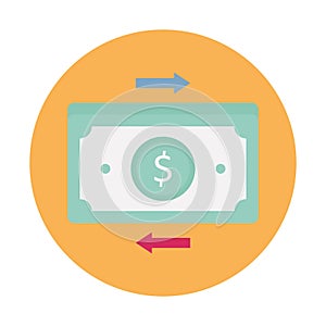 Budget flat background vector icon which can easily modify or edit