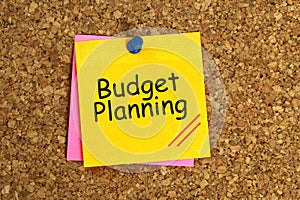 Budget planning sticky