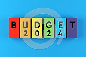 Budget planning for the year 2024. Financial budgeting and business planning concept