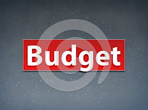 Budget Red Banner Abstract Background
