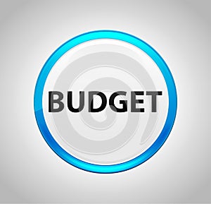 Budget Round Blue Push Button