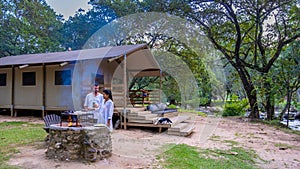 Budget Safari tent in South Africa for family vacations in the nature , Safari tented camp