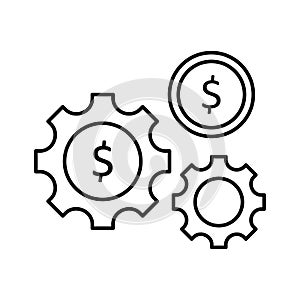 Budget set Vector Icon which can easily modify or edit