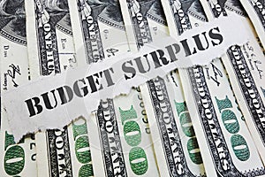 Budget Surplus concept