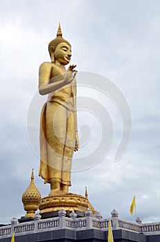 Budha stand in hadyai thailand