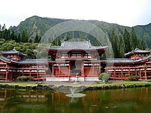 Budhist temple on Oahu Hawaii