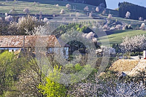 Budina village in Ostrozky mountains in Slovakia