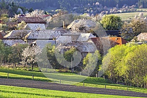 Budina village in Ostrozky mountains in Slovakia