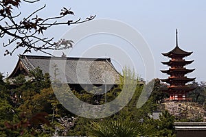 Budist Temple Miyanjima Japan