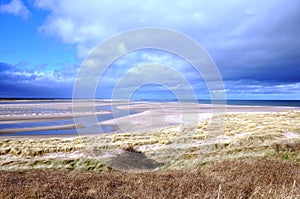 Budle Bay in Northumberland photo