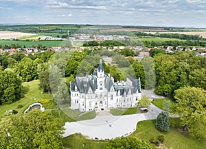 Budmerice castle at a day