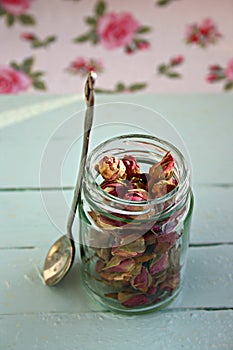 Buds of dry roses