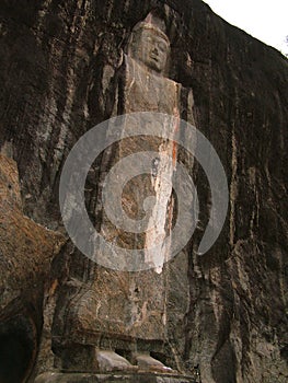 Buduruvagala the rock of Buddhist Sculptures