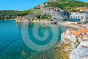 Budva and Adriatic sea, Montenegro