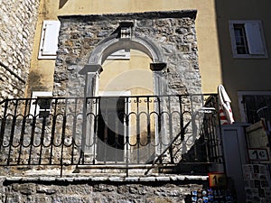 Budva old town, budva montenegro, budva, for sightseeing, clouds sky, old streets, ruins of buildings, balkan communities, balkans