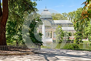 The Crystal Palace at Buen Retiro Park in Madrid photo