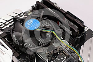 Cooler of Intel microprocessor