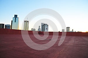 Buenos Aires, Argentina: Department in height and corporation in Puerto Madero and catalinas norte sunset with red