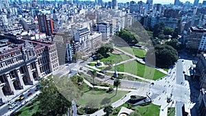 Buenos Aires Argentina. Downtown landscape of tourism landmark city.