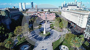 Buenos Aires Argentina. Downtown landscape of tourism landmark city.