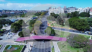 Buenos Aires Argentina. Downtown landscape of tourism landmark city.