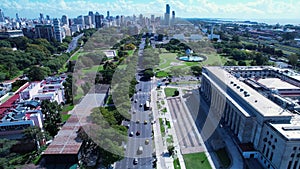 Buenos Aires Argentina. Downtown landscape of tourism landmark city.