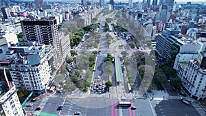 Buenos Aires Argentina. Downtown landscape of tourism landmark city.