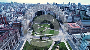 Buenos Aires Argentina. Downtown landscape of tourism landmark city.