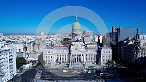 Buenos Aires Argentina. Downtown landscape of tourism landmark city.