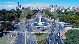 Buenos Aires Argentina. Downtown landscape of tourism landmark city.