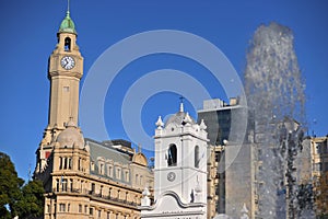 BUENOS AIRES, ARGENTINA view of Cabildo - public building former seat of the ayuntamiento during the colonial times in