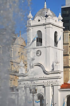 BUENOS AIRES, ARGENTINA : view of Cabildo - public building former seat of the ayuntamiento during the colonial times in