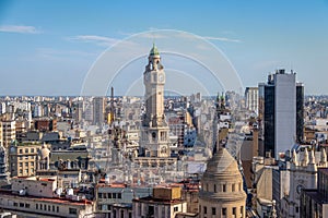 Buenos Aires City Legislature Tower and downtown aerial view - Buenos Aires, Argentina photo