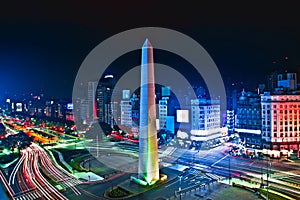 Buenos-Aires city Night high definition photo